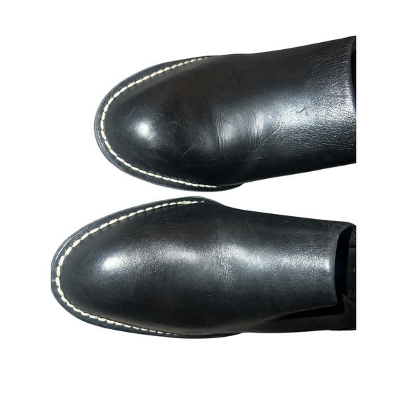 DONALD J PLINER Black Sport Nappa Mules Sz7 block heel comfort slides Minimalist - Picture 5 of 8